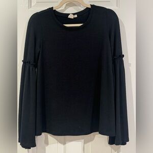 GAP Black Bell Sleeve Women's Top